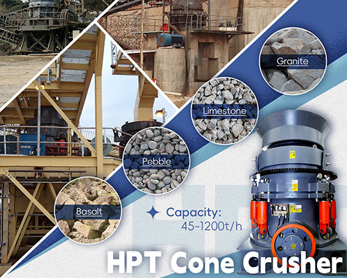 HPT Multi-cylinder Hydraulic Cone Crusher River Stone
