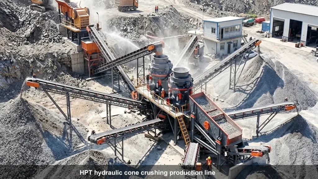 HPT hydraulic cone crushing production line