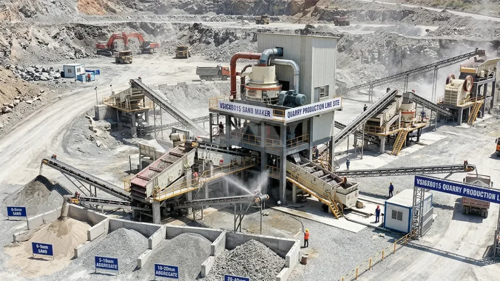 VSI6X8015 Quarry Production Line Site