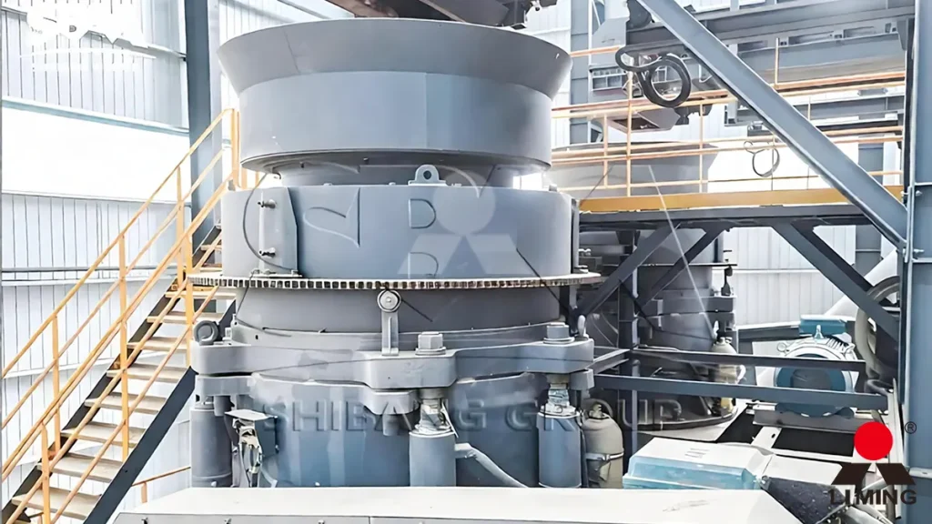 HPT multi-cylinder hydraulic cone crusher utilizing lamination crushing for hard granite