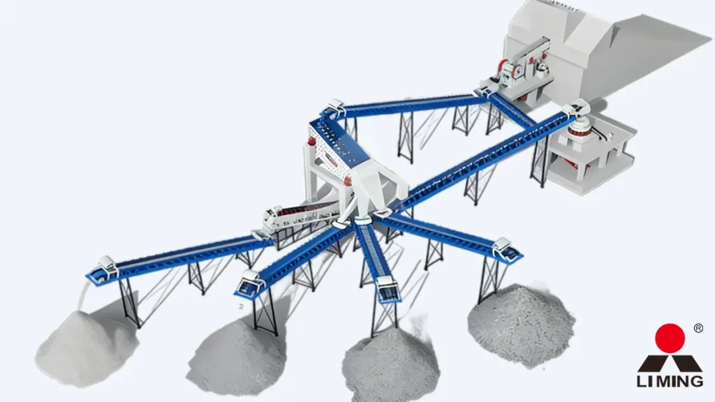 50-100t/h granite crushing plant process layout operating in Mali