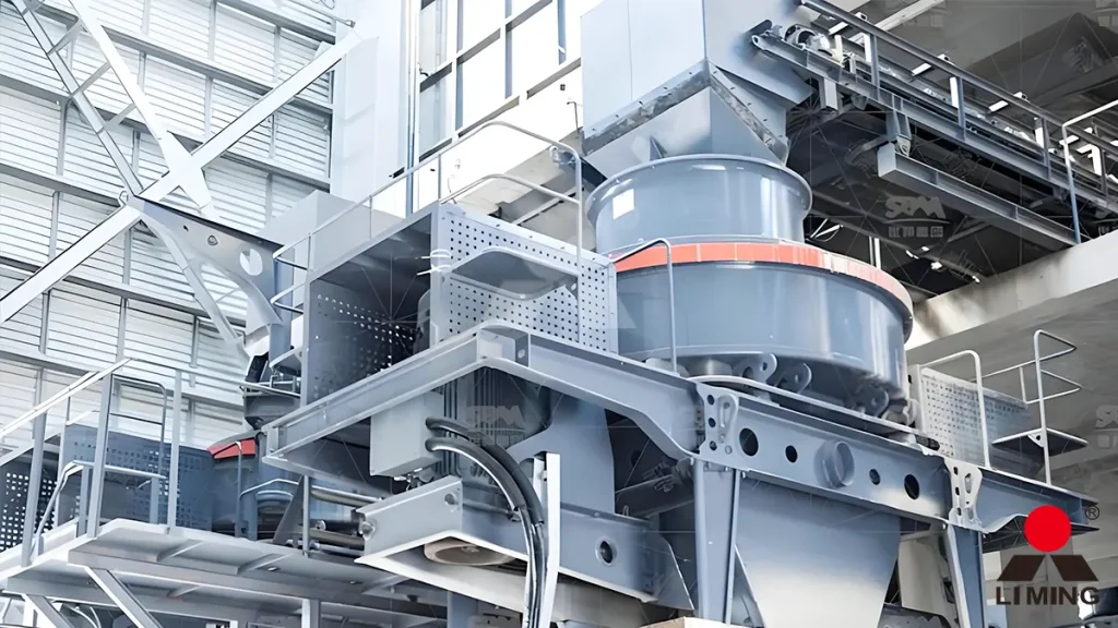 Intelligent thin-oil lubrication station providing automated oil flow to a VSI6X sand maker